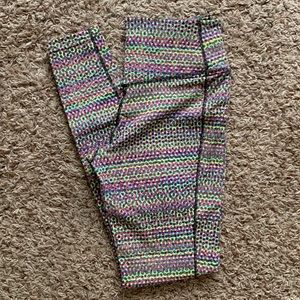 Nike Multicolor Patterned Leggings Dri-Fit Cotton Candy Tie Dye